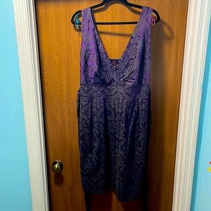 Torrid purple/gray bodycon dress size 18